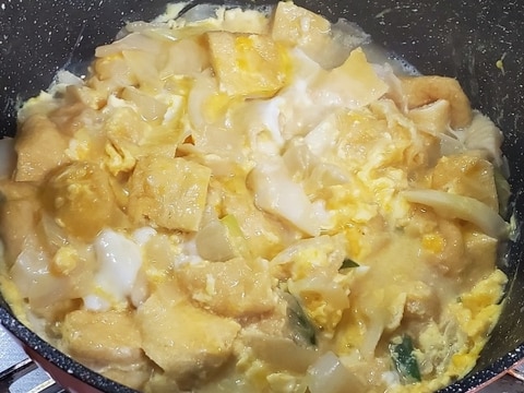 筍の卵とじ、タケノコ入り玉子丼の具